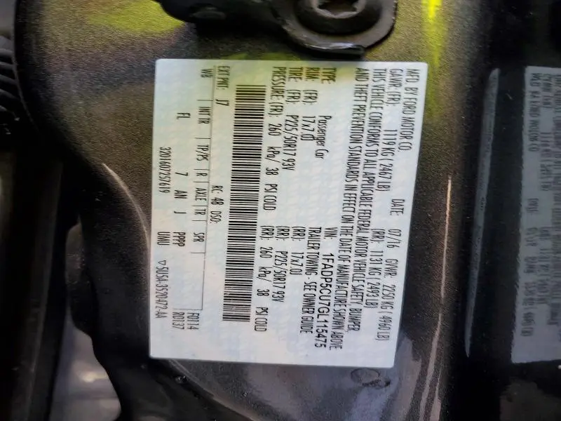 2016 FORD C-MAX PREMIUM SEL  