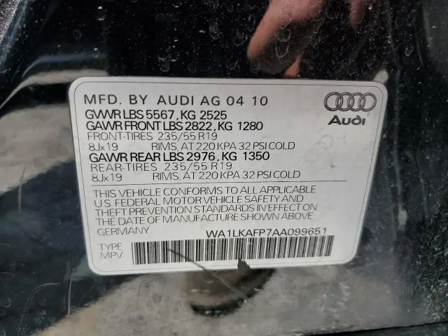2010 AUDI Q5 PREMIUM PLUS  