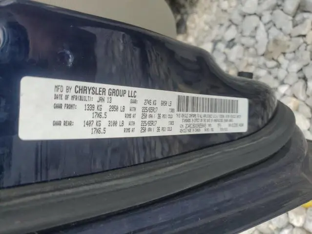 2013 CHRYSLER TOWN & COUNTRY TOURING  