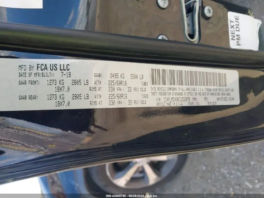 2019 JEEP CHEROKEE LIMITED 4X4