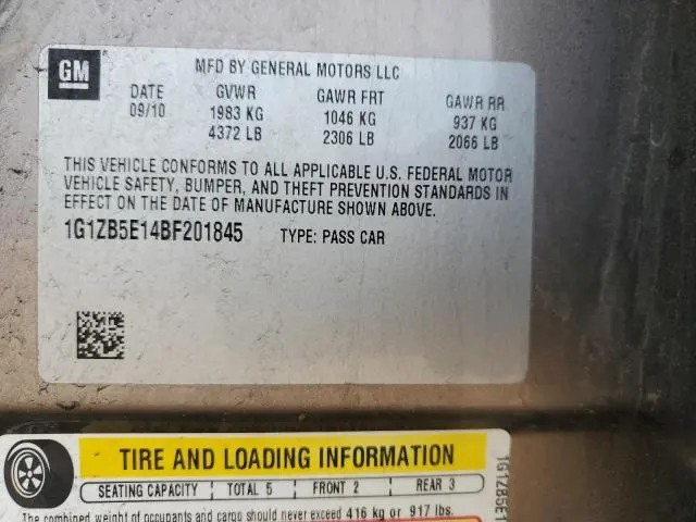 2011 CHEVROLET MALIBU LS  