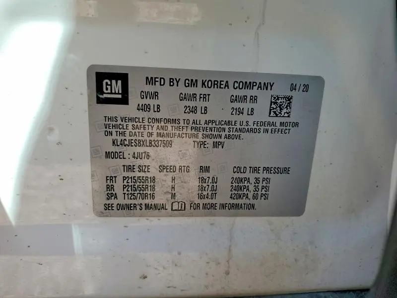 2020 BUICK ENCORE PREFERRED  