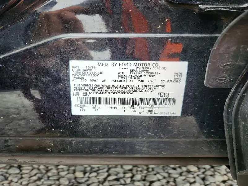 2016 FORD EDGE TITANIUM  