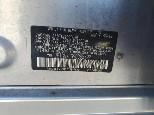 2013 SUBARU IMPREZA WRX  