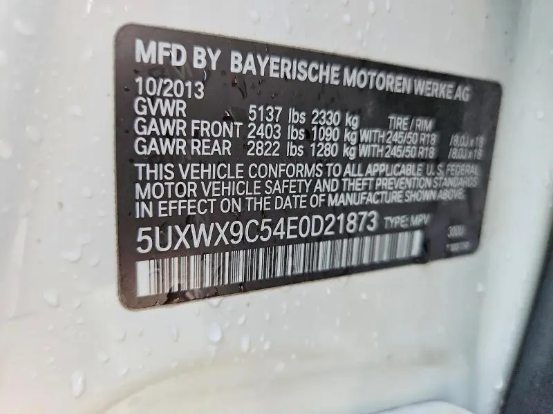 2014 BMW X3 XDRIVE28I  