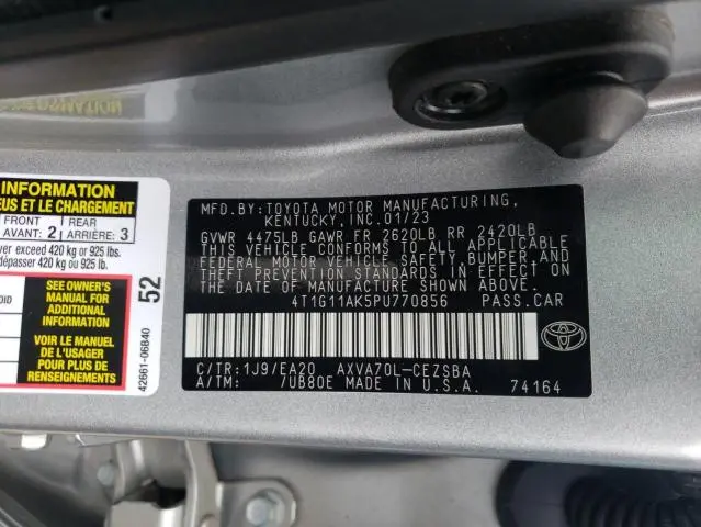 2023 TOYOTA CAMRY SE NIGHT SHADE  