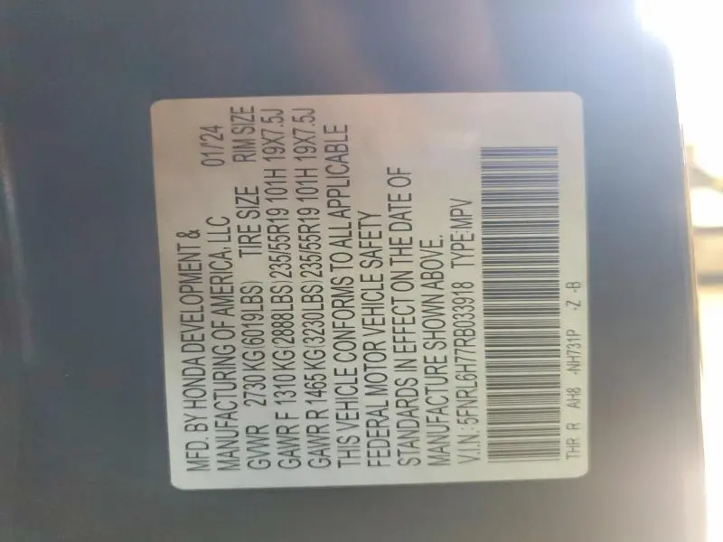 2024 HONDA ODYSSEY SPORT  