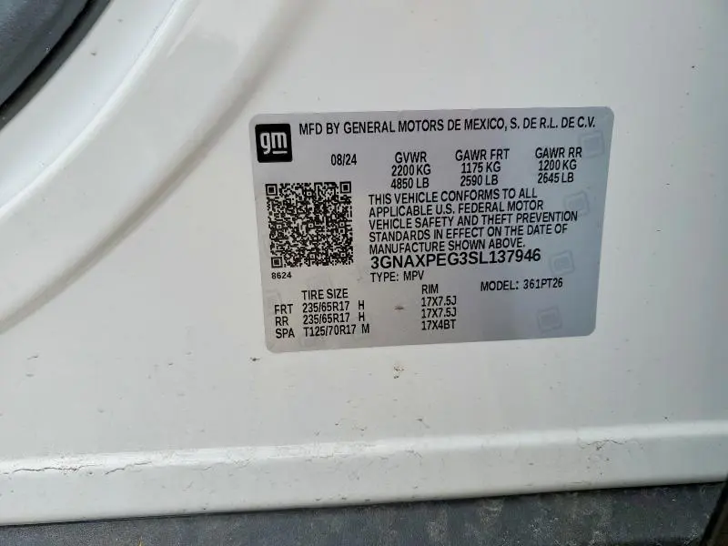 2025 CHEVROLET EQUINOX LT  