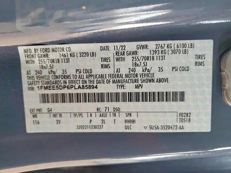 2023 FORD BRONCO BASE  