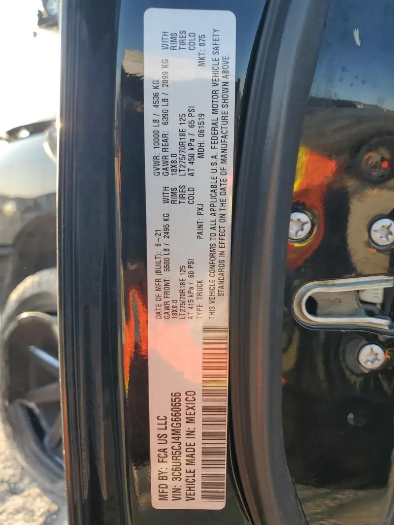 2021 RAM 2500 TRADESMAN  