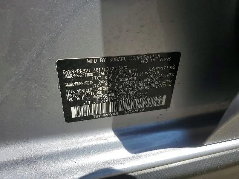 2024 SUBARU CROSSTREK   