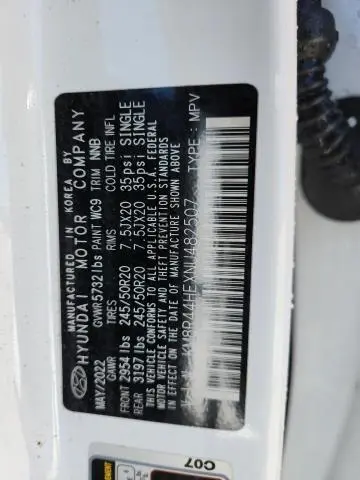 2022 HYUNDAI PALISADE SEL  