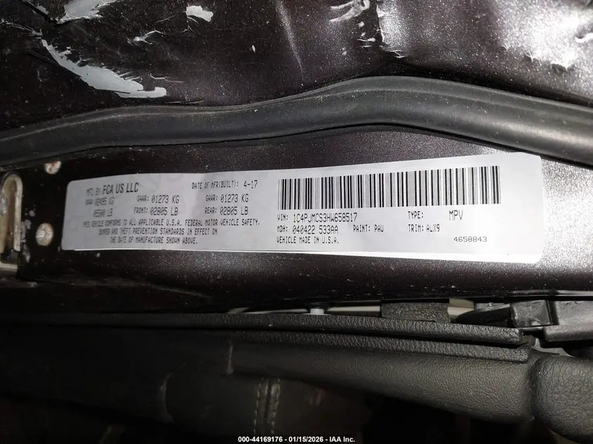 2017 JEEP CHEROKEE LATITUDE 4X4