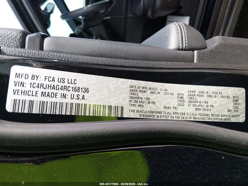 2024 JEEP GRAND CHEROKEE ALTITUDE X 4X4