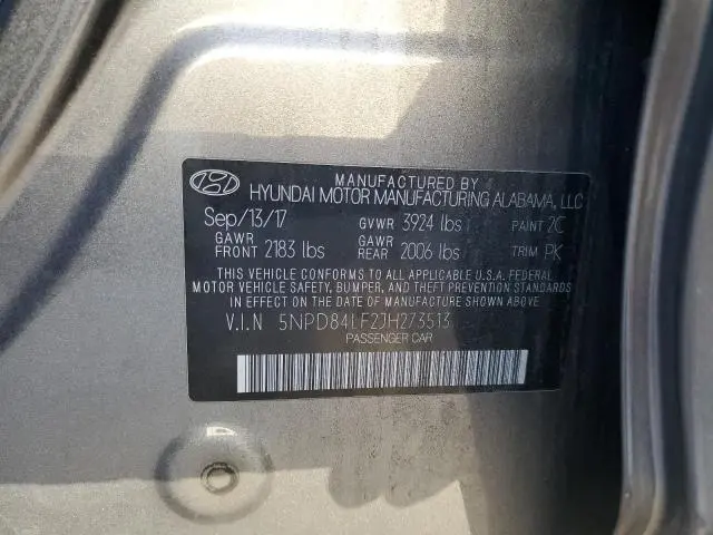 2018 HYUNDAI ELANTRA SEL  