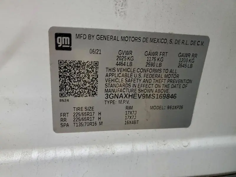 2021 CHEVROLET EQUINOX LS  