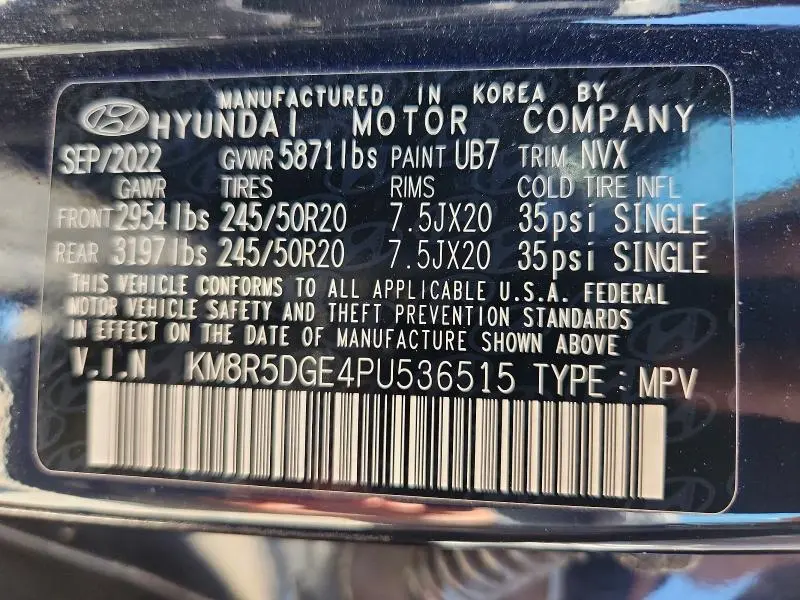 2023 HYUNDAI PALISADE LIMITED  