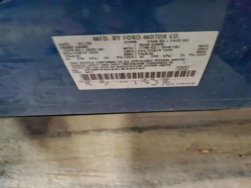 2020 FORD EDGE TITANIUM  