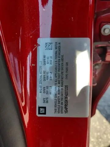 2015 BUICK VERANO CONVENIENCE  