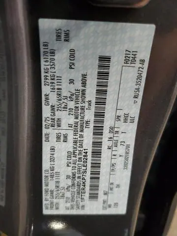 2025 FORD RANGER LARIAT  