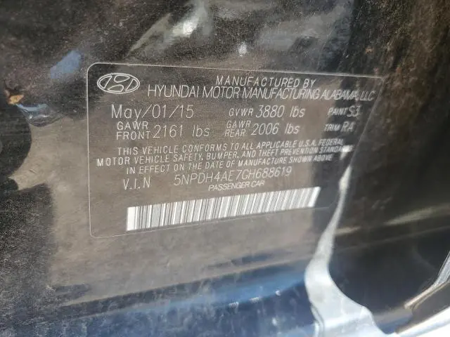 2016 HYUNDAI ELANTRA SE