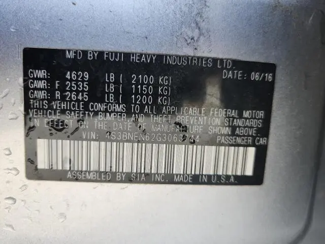 2016 SUBARU LEGACY 3.6R LIMITED  