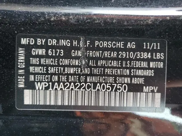 2012 PORSCHE CAYENNE