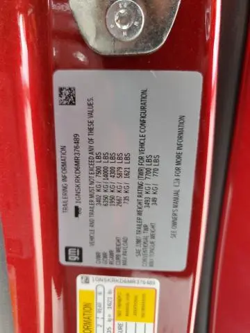 2021 CHEVROLET TAHOE K1500 RST  