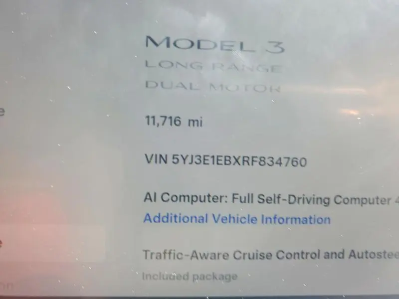 2024 TESLA MODEL 3   