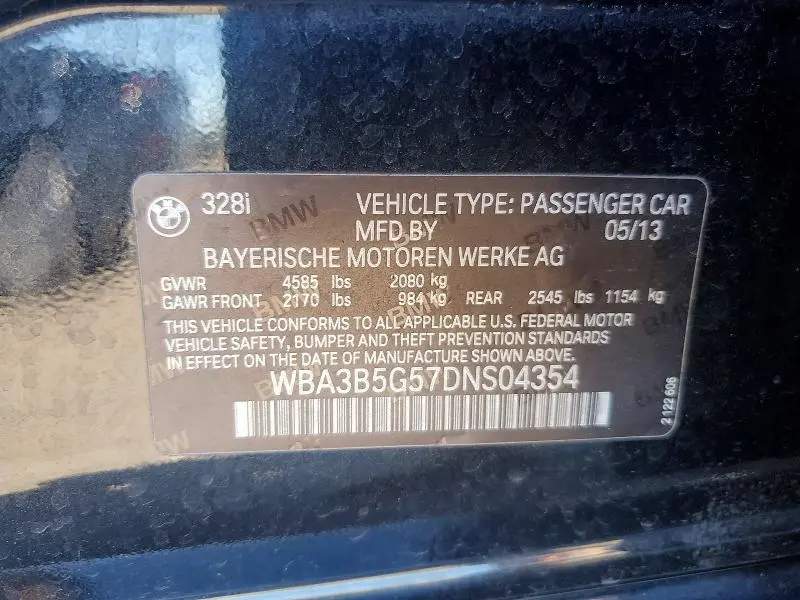 2013 BMW 328 XI SULEV  