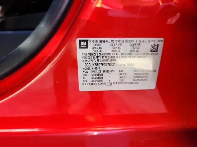 2015 CHEVROLET SILVERADO K1500 LT  