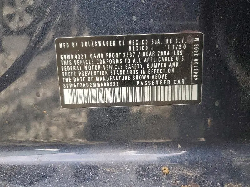 2021 VOLKSWAGEN GTI S  