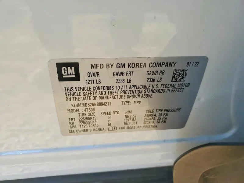 2022 BUICK ENCORE GX SELECT  