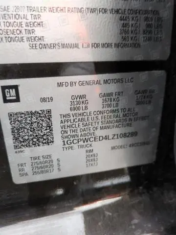 2020 CHEVROLET SILVERADO C1500 LT  