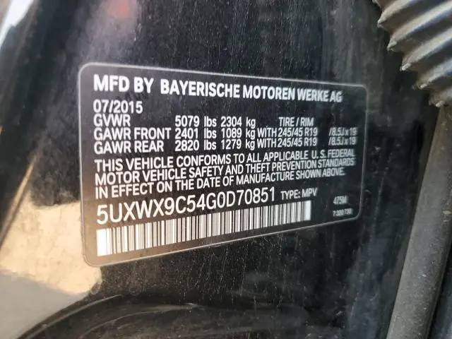 2016 BMW X3 XDRIVE28I  