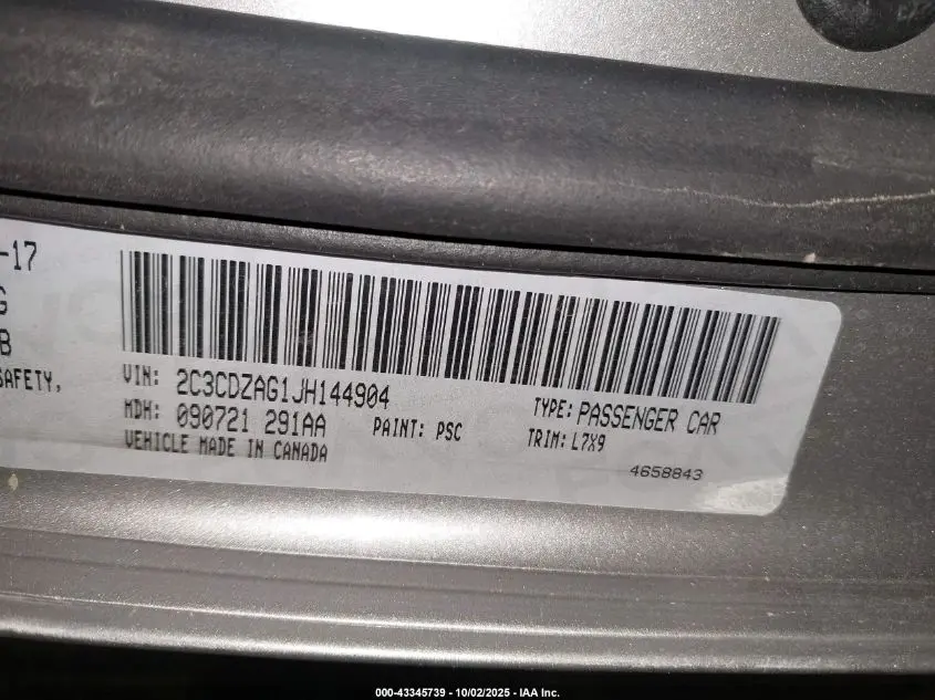 2018 DODGE CHALLENGER SXT