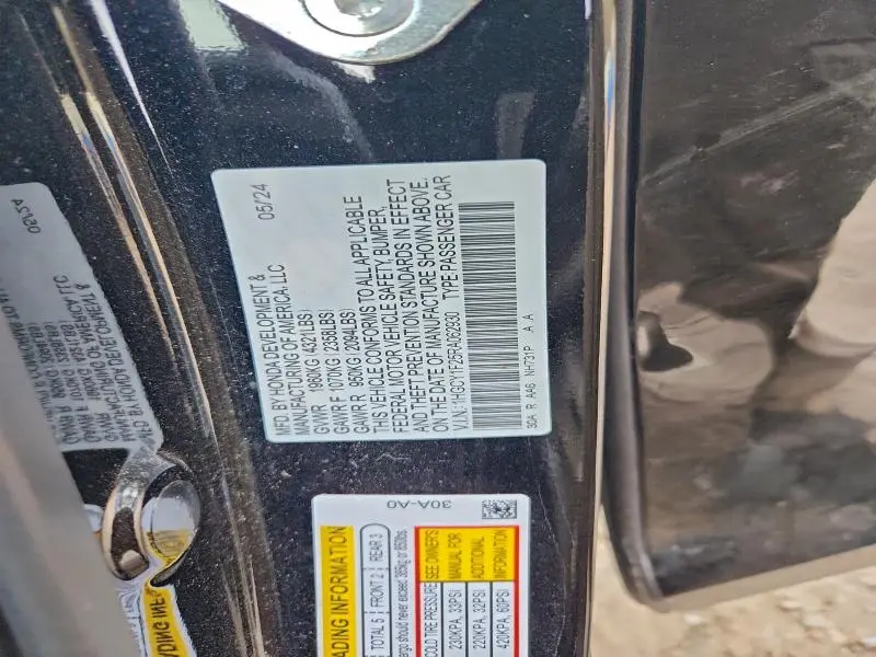 2024 HONDA ACCORD LX  