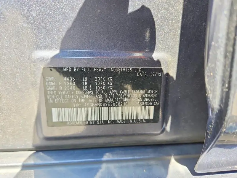 2014 SUBARU LEGACY 2.5I PREMIUM  