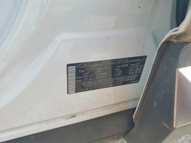 2022 HYUNDAI SANTA FE SEL  