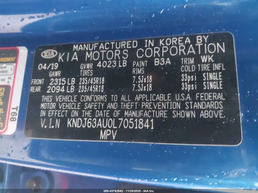 2020 KIA SOUL GT-LINE