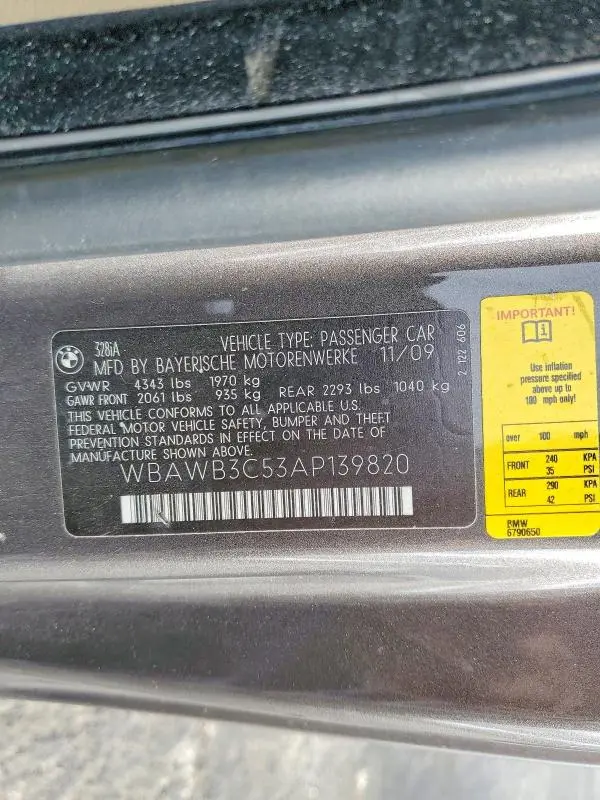2010 BMW 328 I  