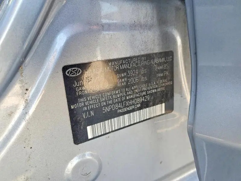 2017 HYUNDAI ELANTRA   