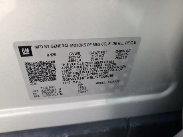 2020 CHEVROLET EQUINOX LS  