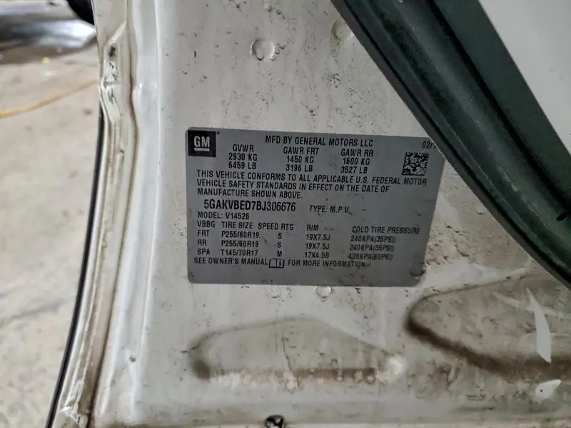 2011 BUICK ENCLAVE CXL  