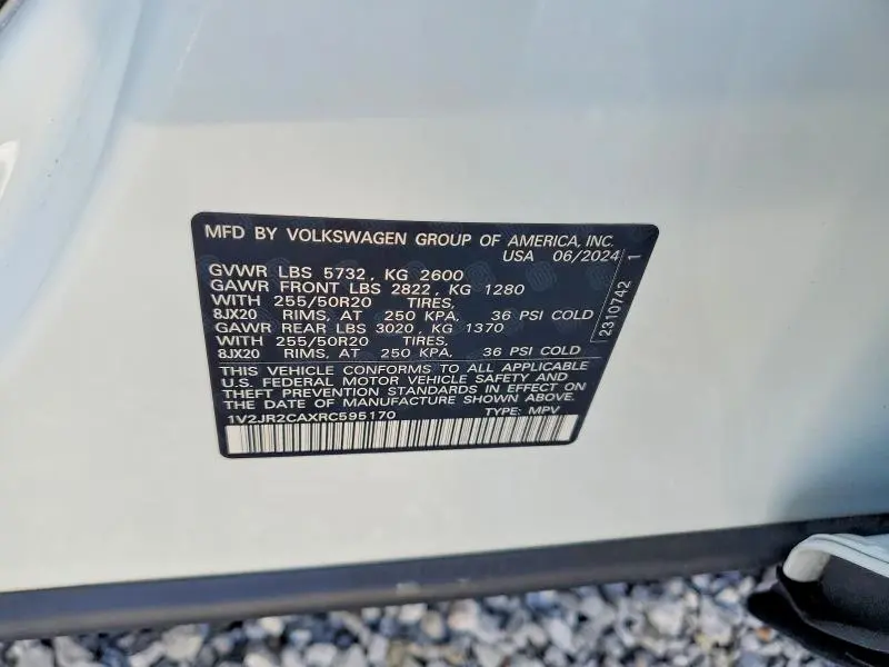 2024 VOLKSWAGEN ATLAS SE  