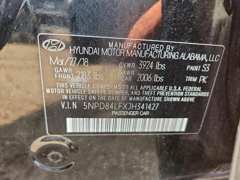 2018 HYUNDAI ELANTRA SEL  