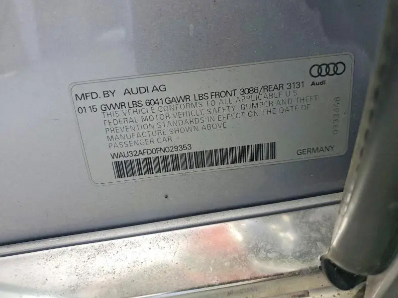 2015 AUDI A8 L QUATTRO  