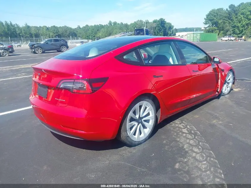 2022 TESLA MODEL 3 LONG RANGE DUAL MOTOR ALL-WHEEL DRIVE