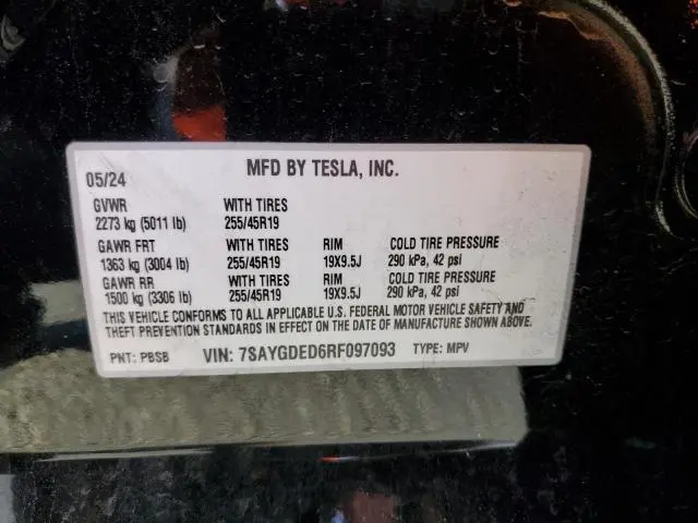 2024 TESLA MODEL Y 