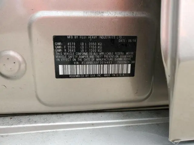 2015 SUBARU LEGACY 2.5I LIMITED